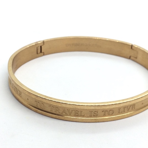 DYRNBERG/KERN BANGLE BRACELET TO TRAVEL IS TO LIVE - Picture 4 of 12